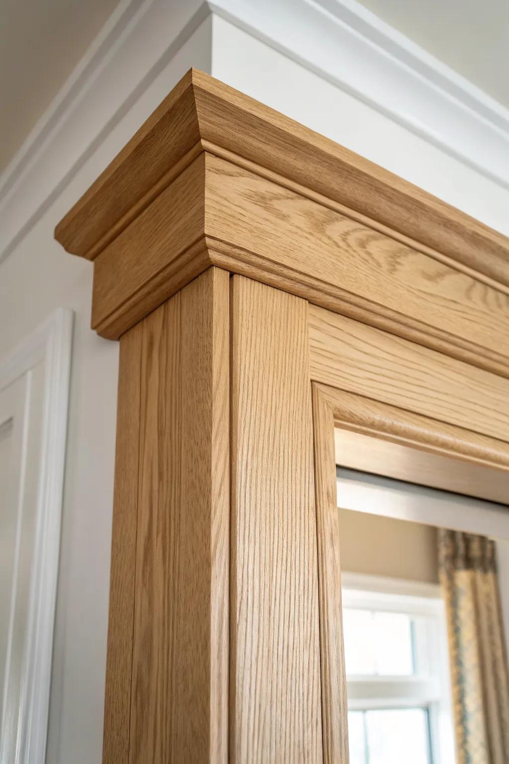Classic Craftsman casing: flat-stock sides + a bold squared header for an instant upgraded doorway.
