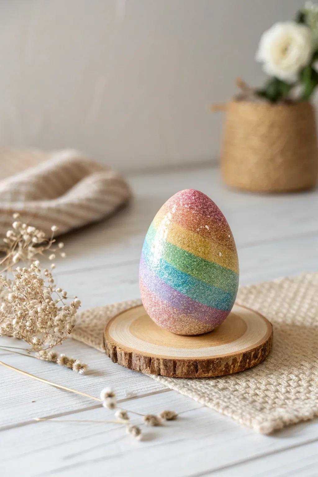 Transform ordinary eggs into dazzling jewels with our Rainbow Glitter Eggs - perfect for a touch of sparkle this Easter!