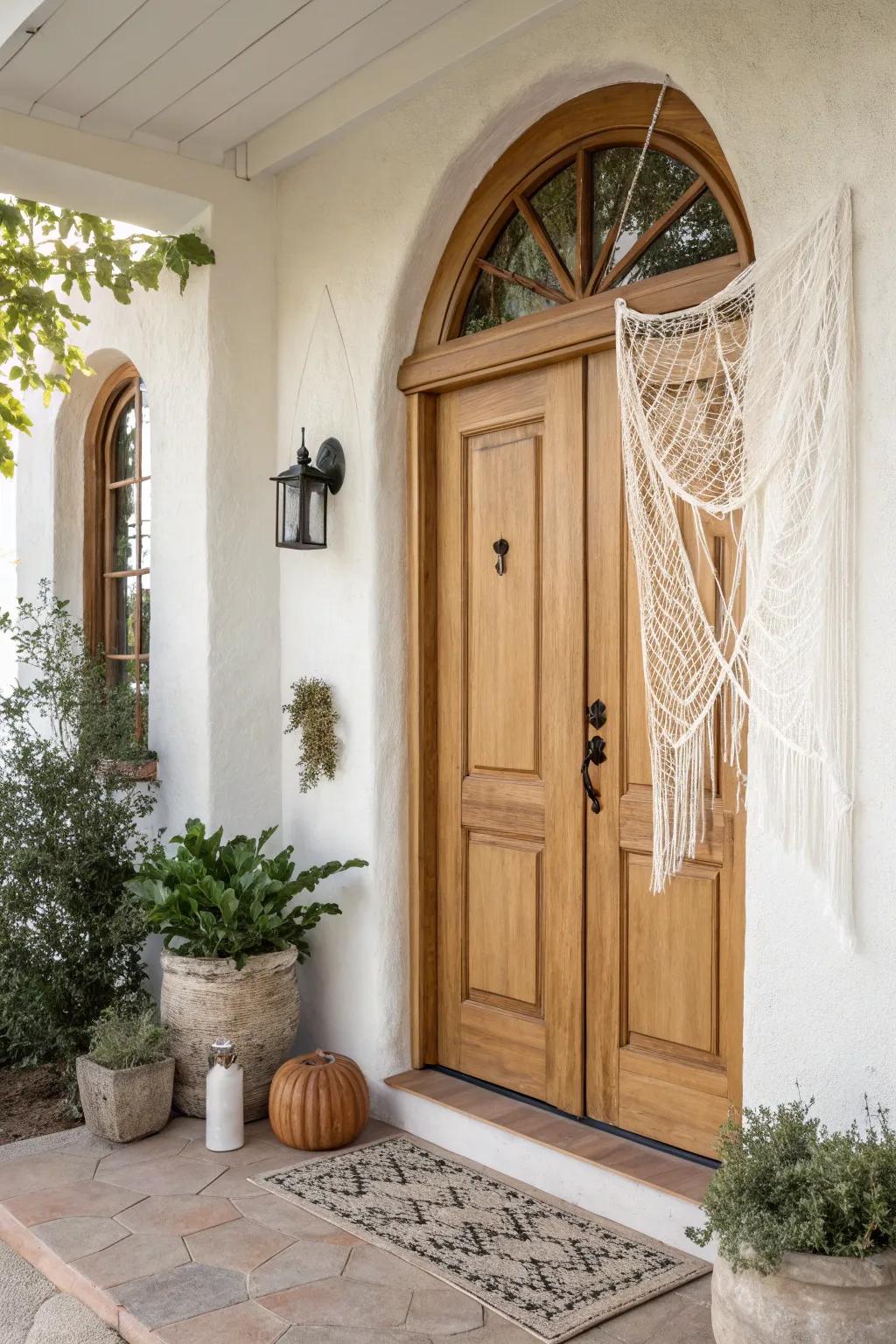 Welcome your guests with an enchanting entryway that perfectly blends minimalism with a touch of whimsy.