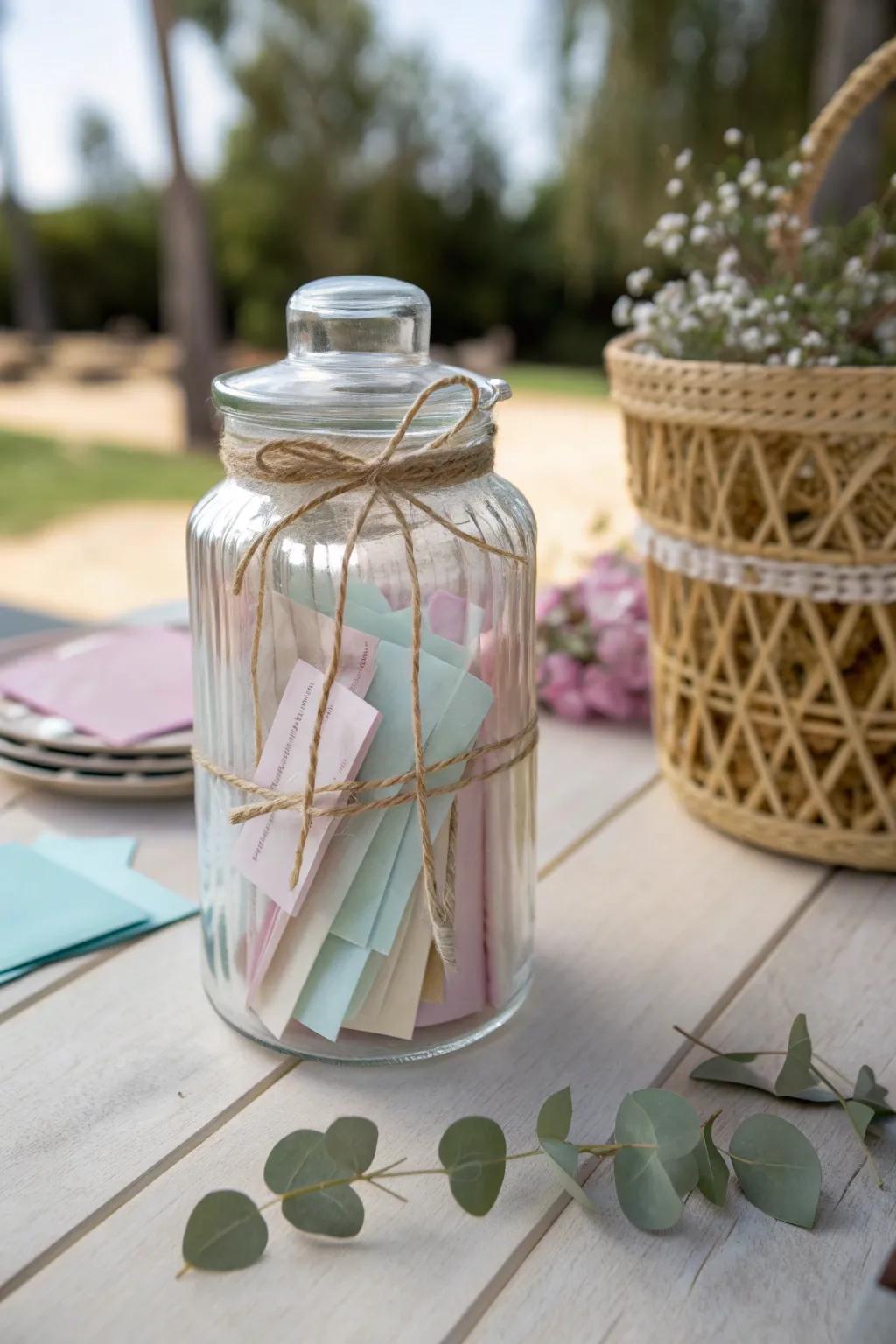 Capture memories in a Custom Memory Jar—a heartfelt farewell gift that brings warmth and nostalgia.