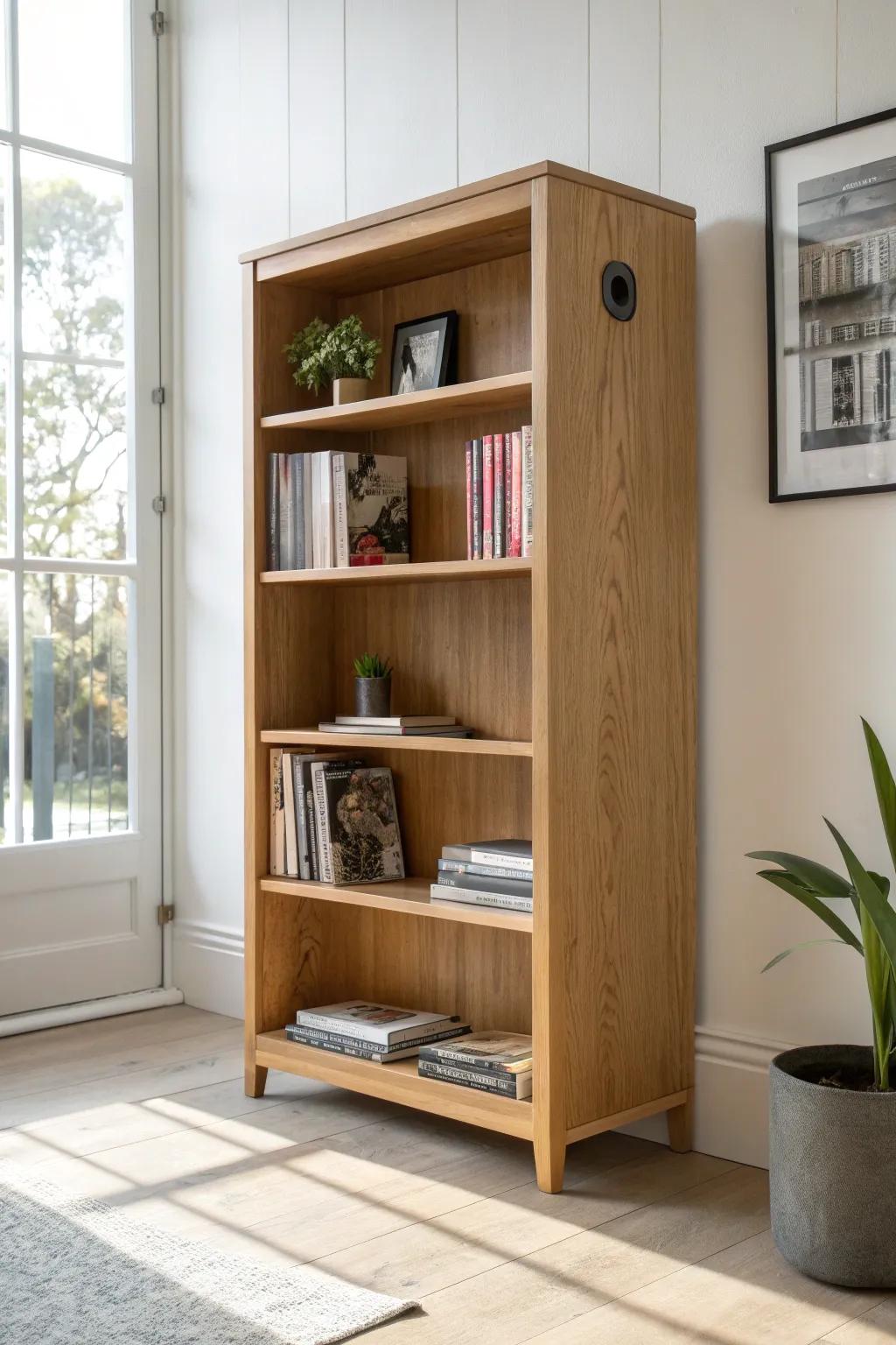 Light oak adjustable shelves keep every kpop album size protected—no bends, no squish.