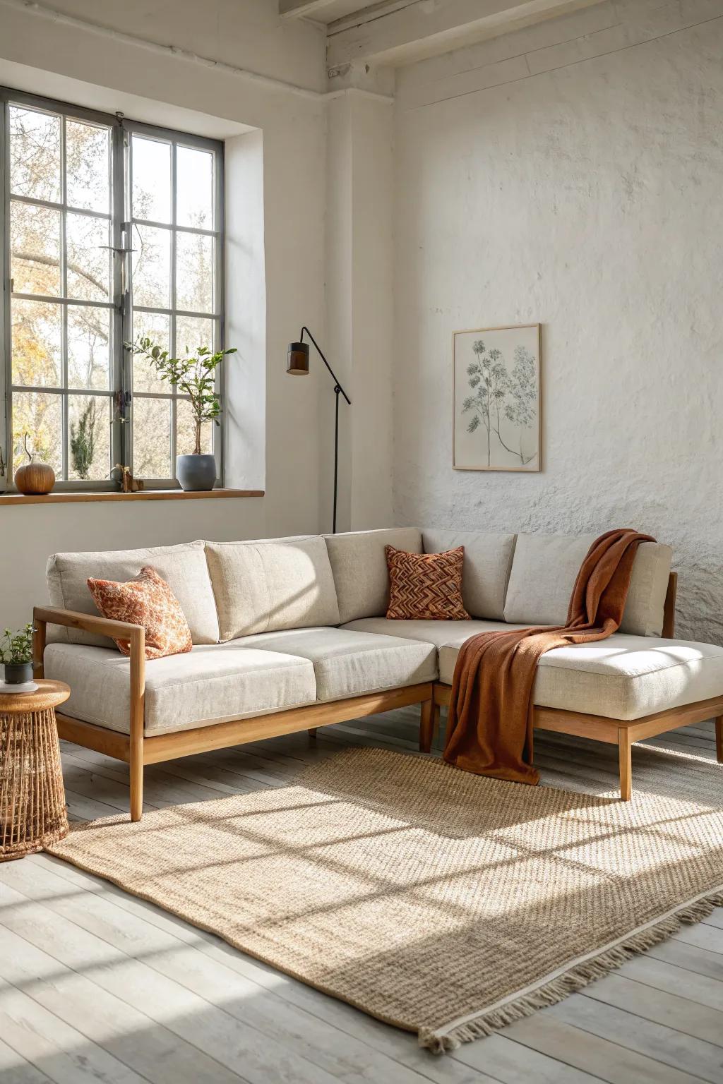 Classic L-shaped modular corner sofa—clean lines, cozy lounge vibe, and easy left-right swapping.