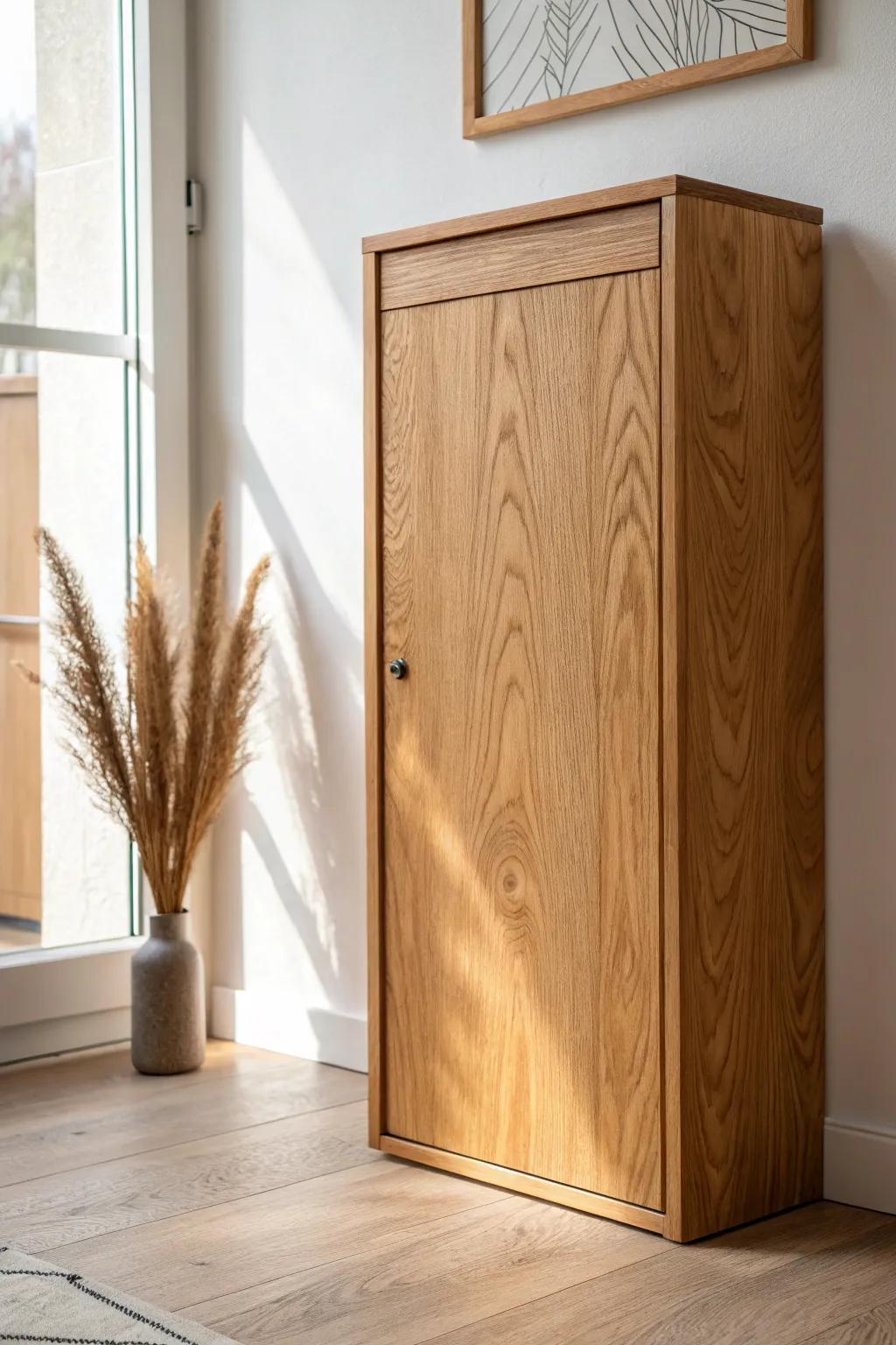 Flat-front plywood cabinets: calm, custom lines that let the grain steal the spotlight.