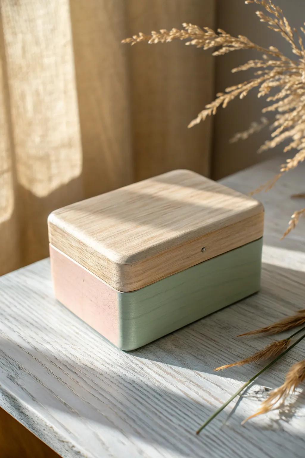 A quick acrylic refresh: softly sanded, solid-color paint for a clean, store-bought finish.