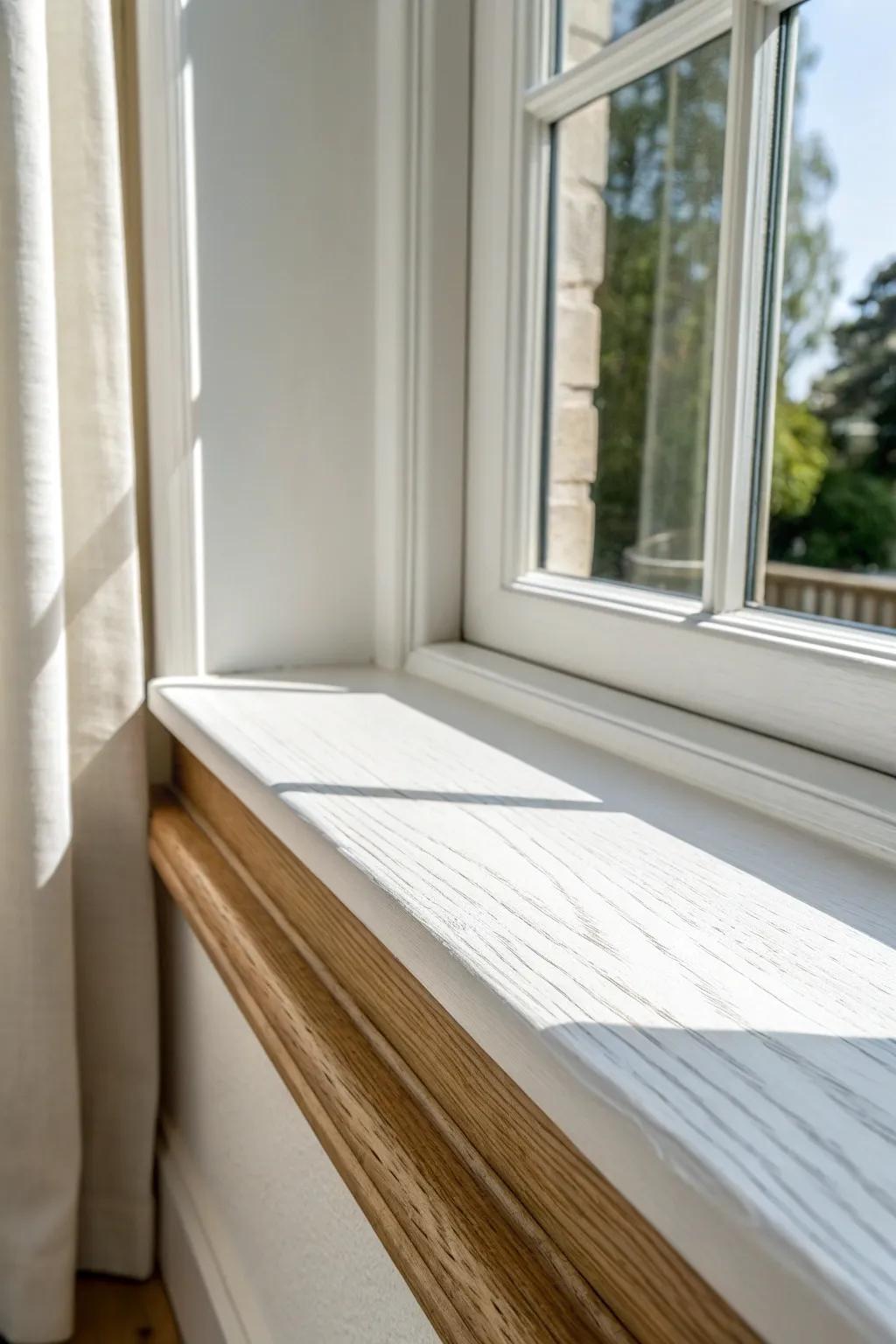 Crisp classic white on the window sill: the fastest clean-slate refresh for instant brightness.