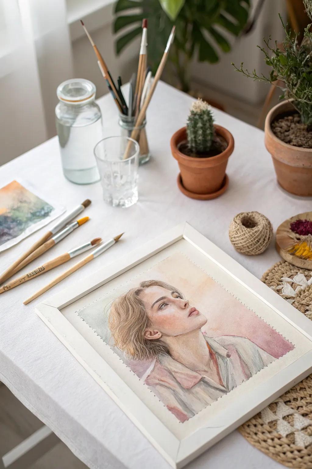 Discover your inner artist with expressive self-portraits: a journey of colors, simplicity, and self-reflection.