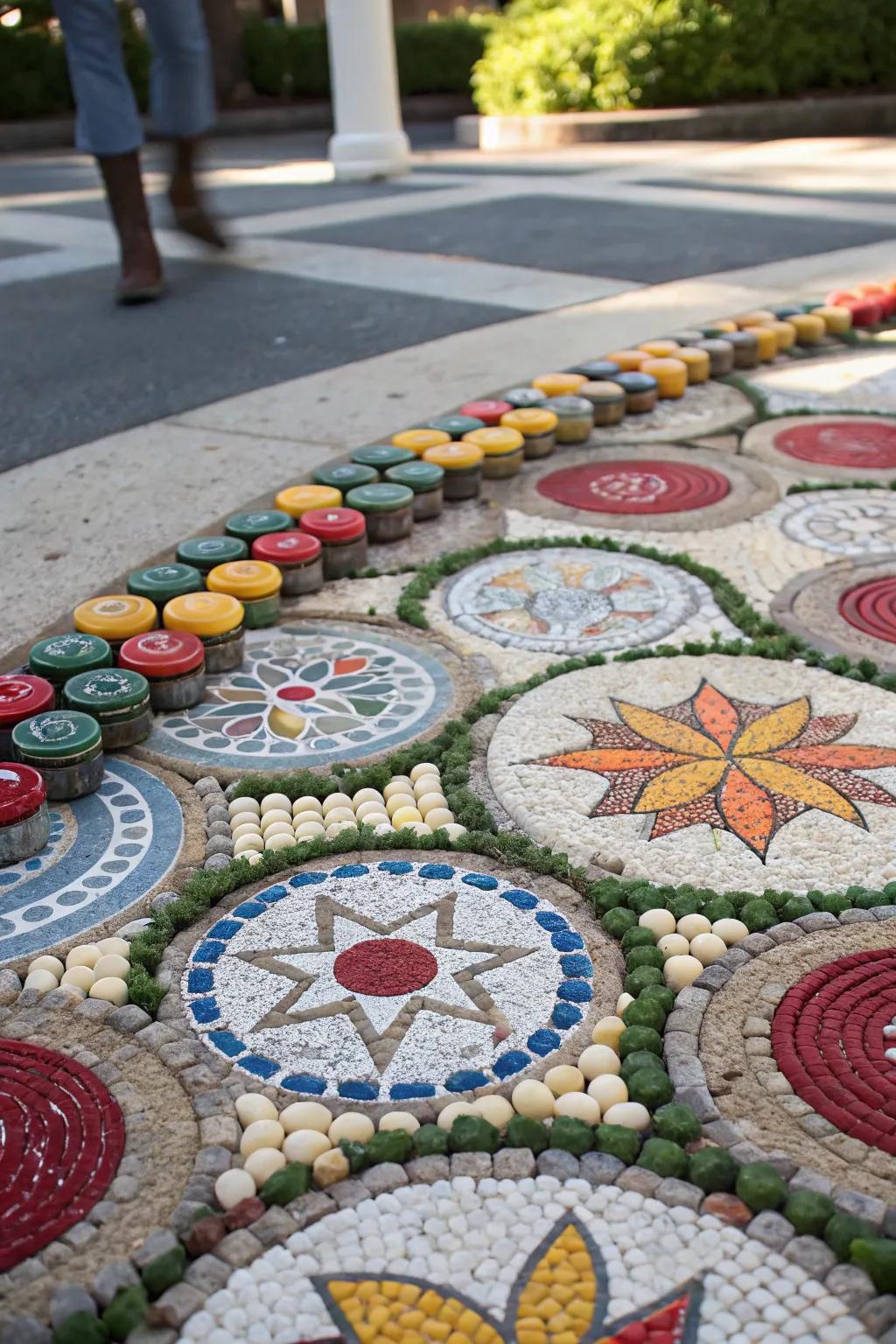 Transform ordinary bottle caps into extraordinary wall art that brings color and creativity to your space.