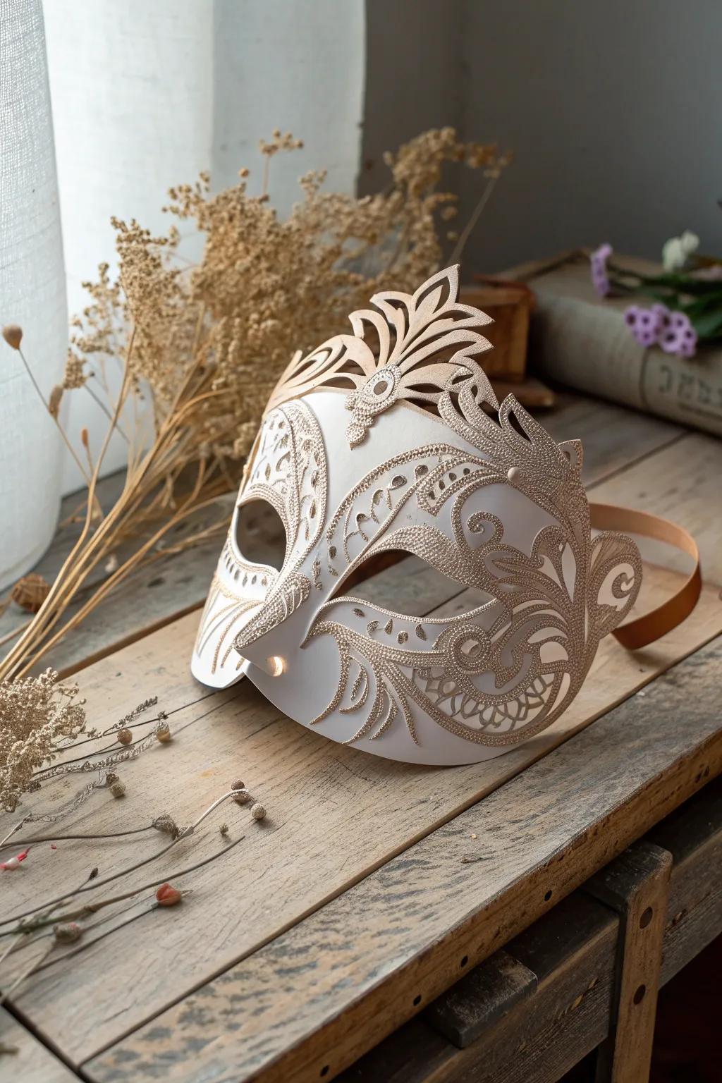 Unleash your creativity with these stunning paper masks, where artistry meets playful elegance.