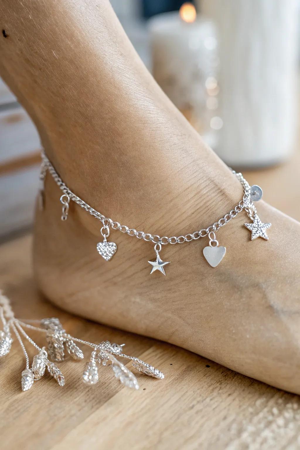 Embrace elegance with this charming minimalist anklet—perfect for adding a touch of boho to your style.