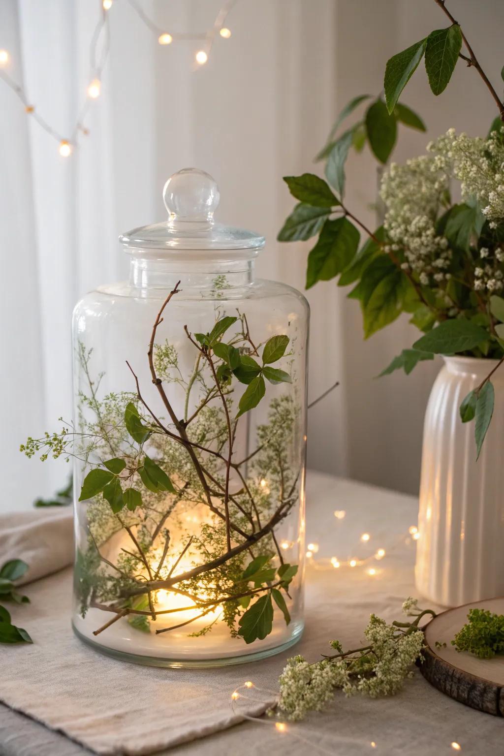 Bring the tranquility of a forest into your home with this charming DIY nature-inspired night light.