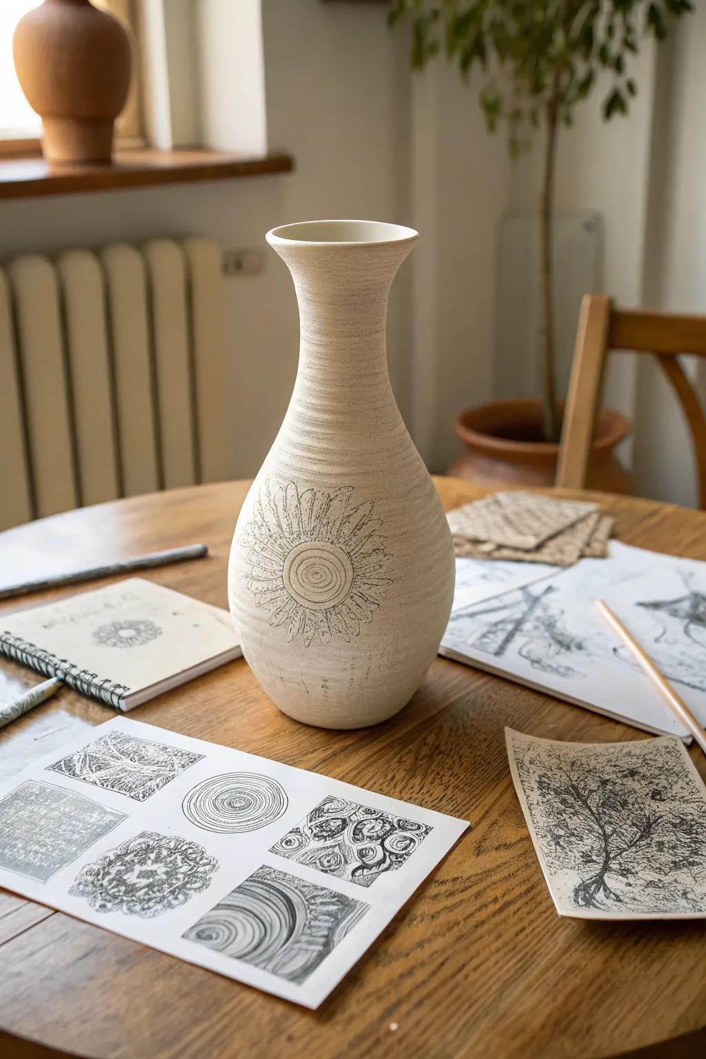 Discover the beauty of monochrome magic through simple elegance and creative textures.