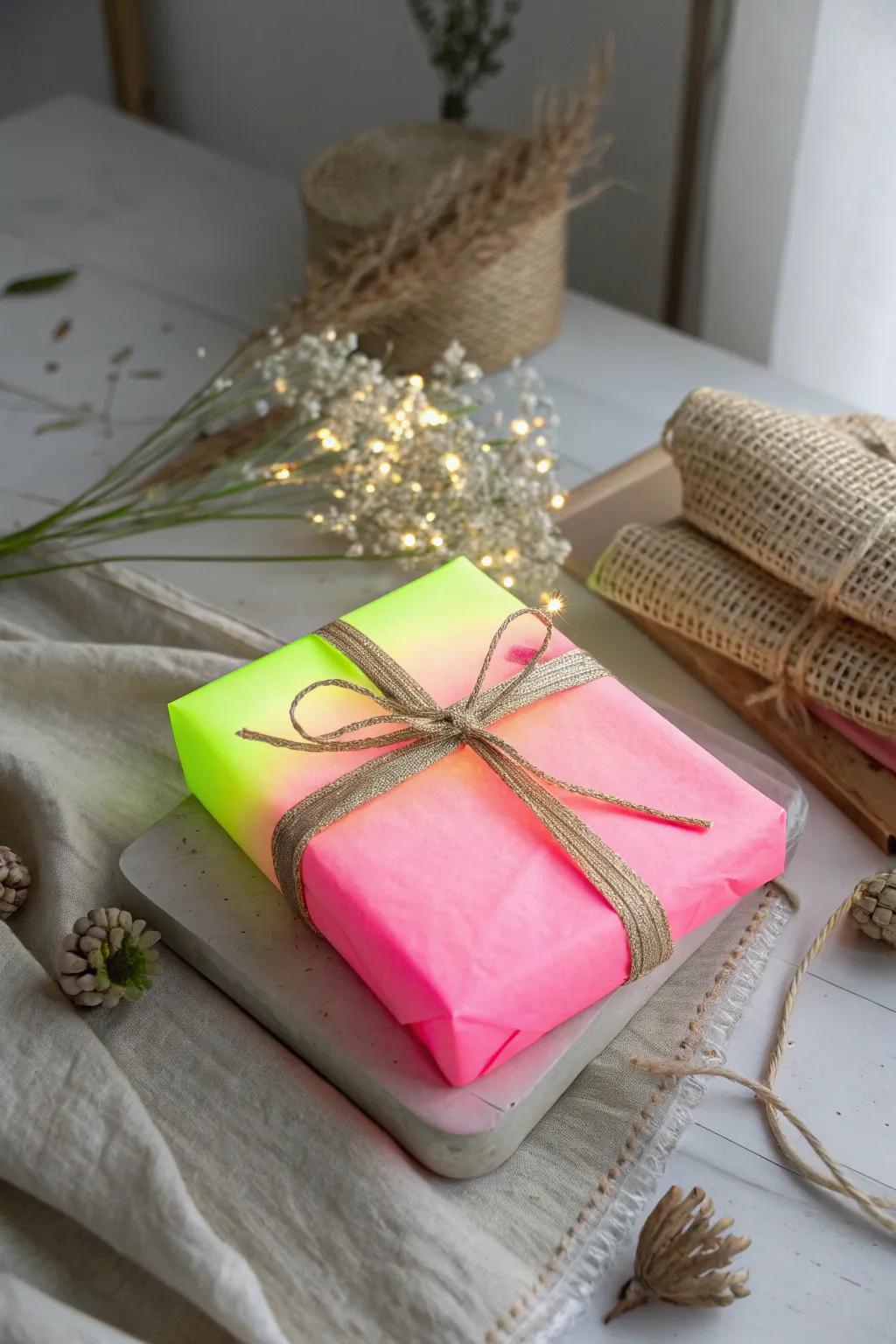 Unwrap the excitement with a neon glow! 🌟 #MinimalistFun #NeonGames