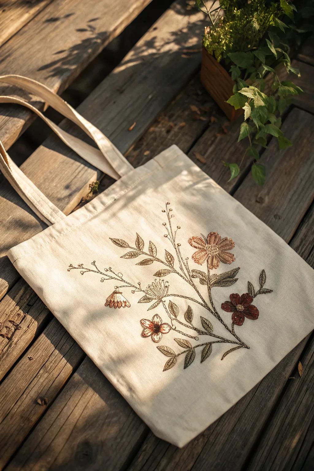 Craft a heartfelt farewell with a personalized tote—where simplicity meets natural elegance.