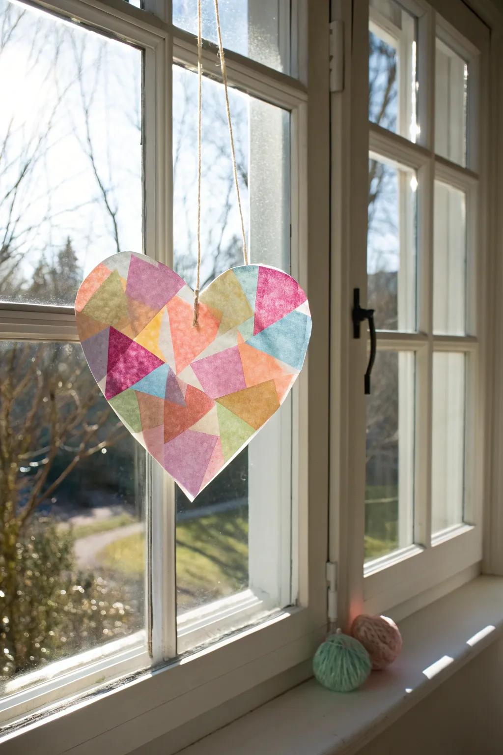 Catch the sun with a touch of magic! 🌈✨ This heart-shaped sun catcher adds a playful splash of color to any window, blending minimalist elegance with bohemian charm.