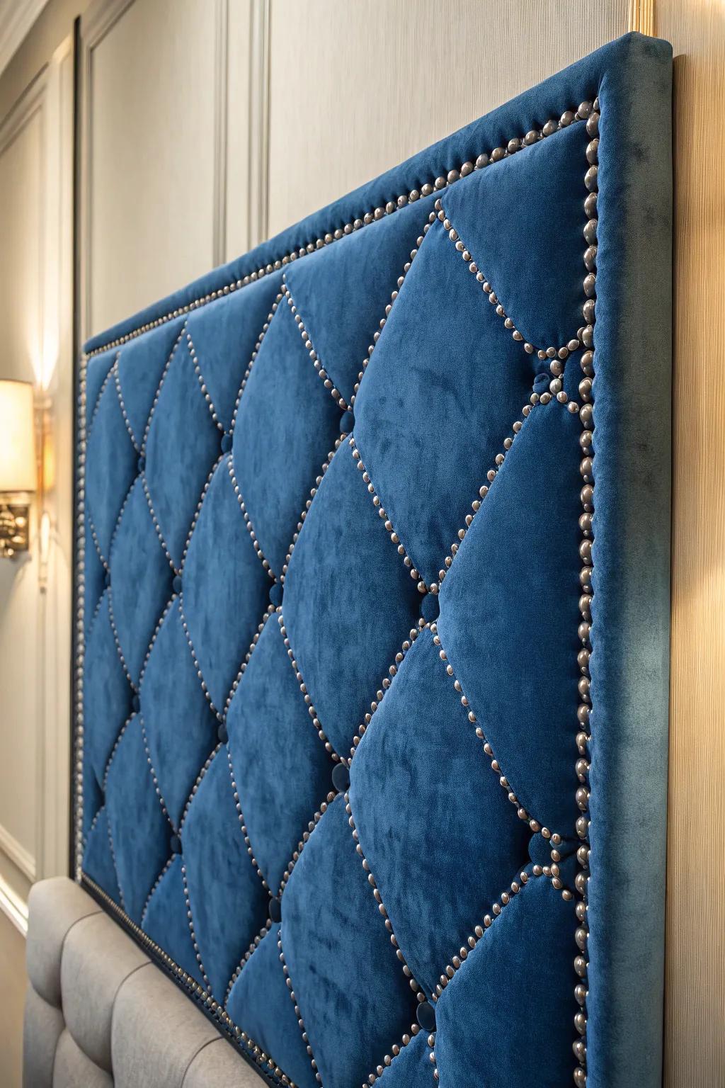 Elevate your space with the refined touch of upholstered panels, marrying luxury with craftsmanship.