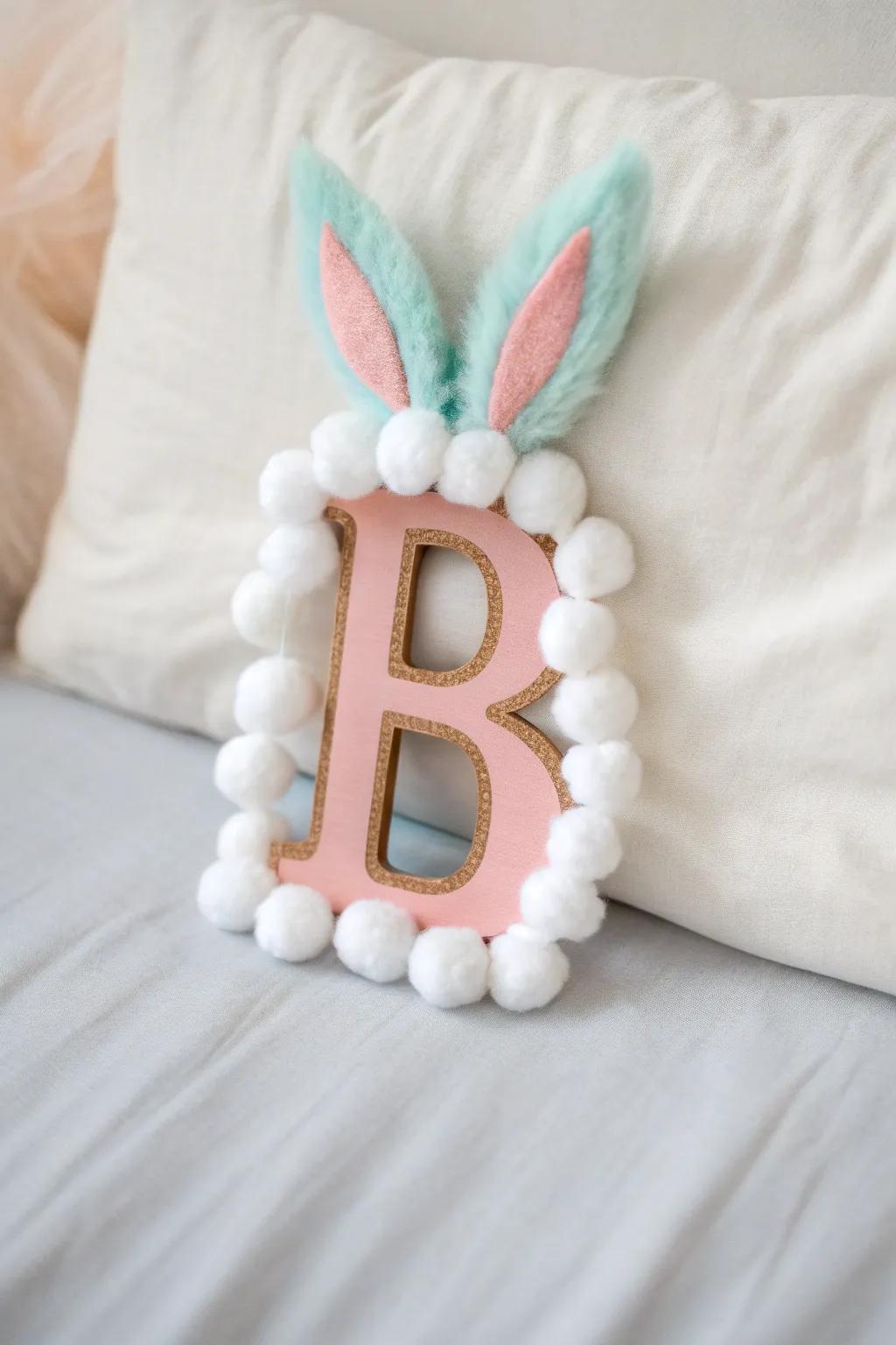 Bring a touch of whimsy to your decor with this adorable Bunny B craft!