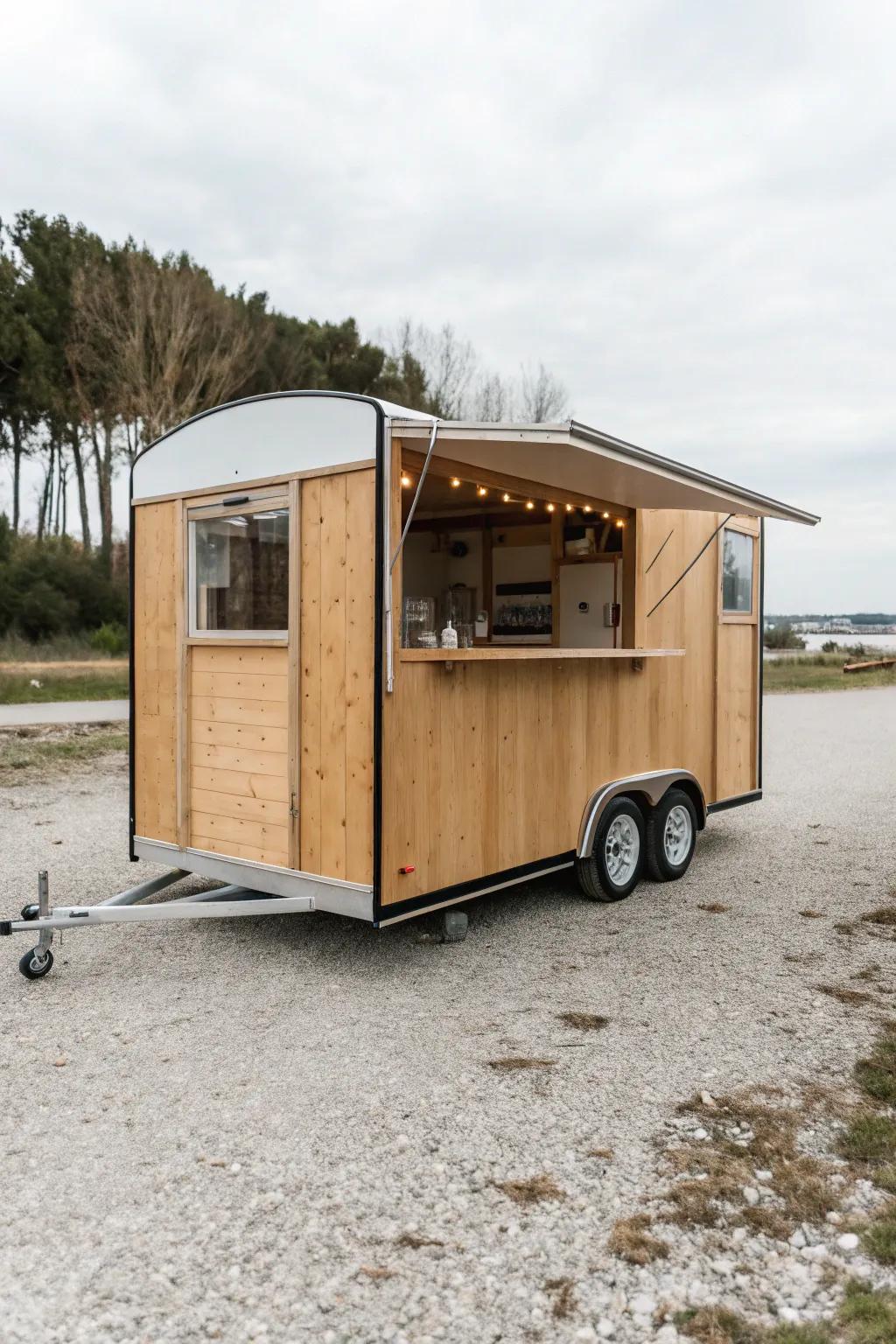 Two service windows on one bar trailer—faster lines, smoother flow, and beautiful symmetry.