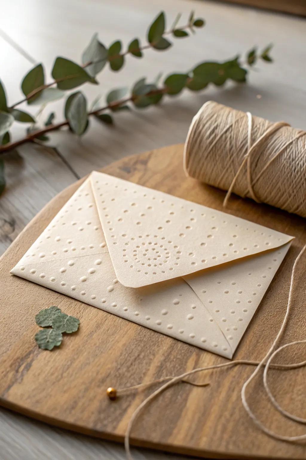 Delight in simplicity: Tiny envelopes crafted for your heartfelt notes.