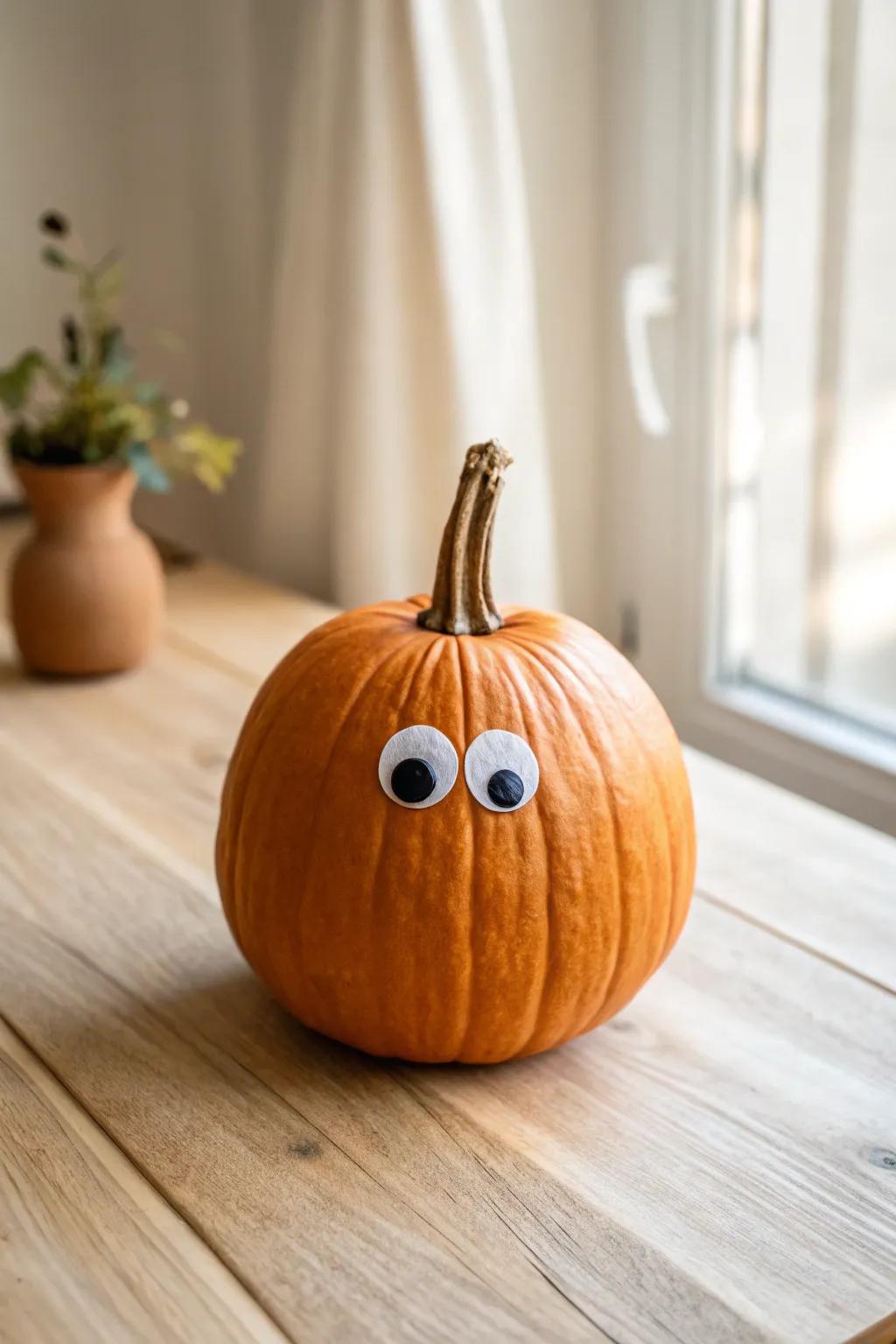 Turn tradition on its head with this quirky pumpkin display!