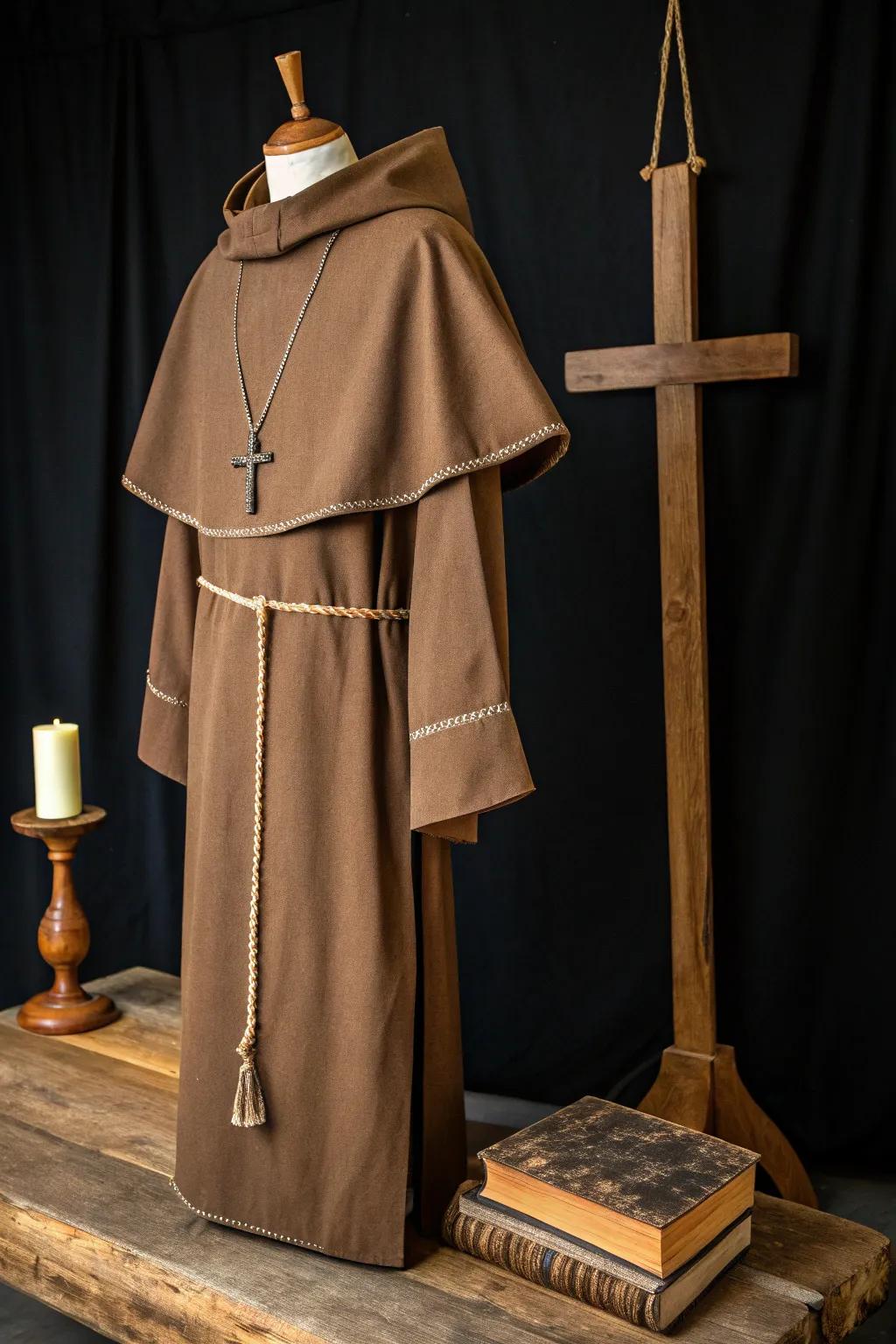 Embrace the simplicity and craftsmanship of The Humble Friar costume, where tradition meets elegance.