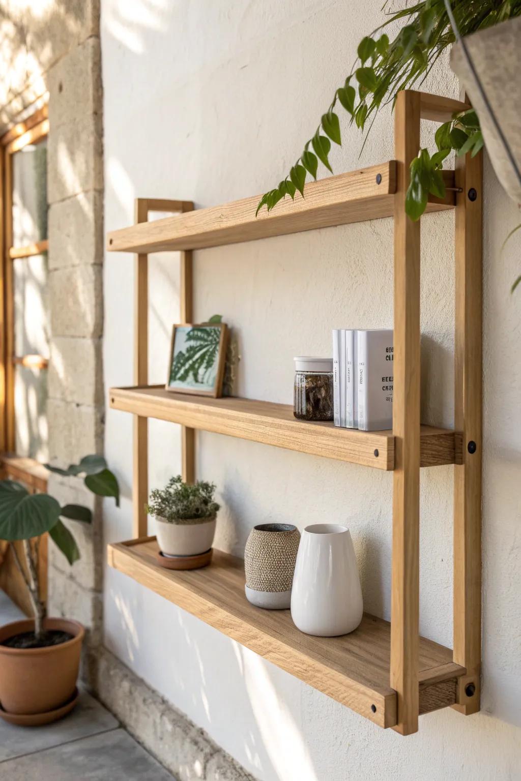 A simple front lip keeps paint cans and bins from sliding—clean, safe, and beautiful.