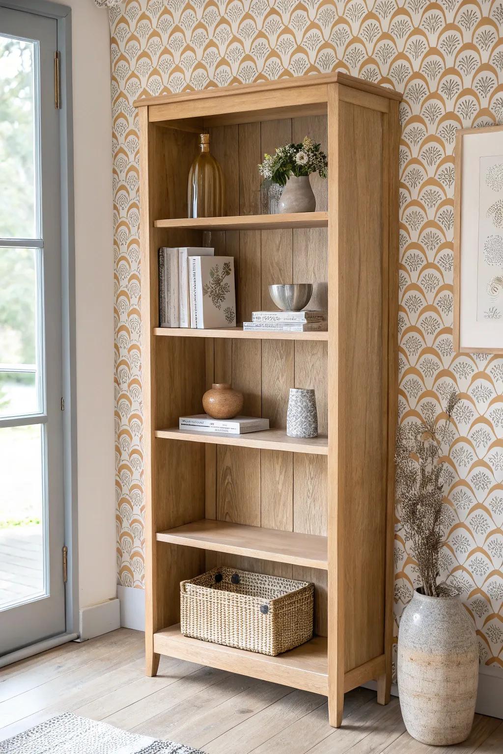 Wallpaper the Sides for a Wrapped Look