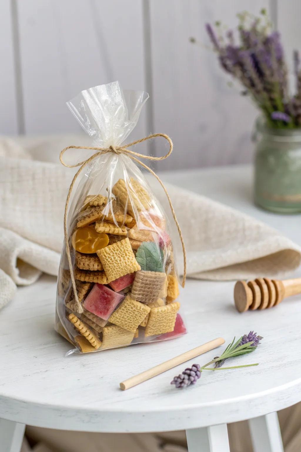 Elevate your afternoon tea with this charming blend of tea bags and honey sticks, beautifully presented for a touch of sophistication.