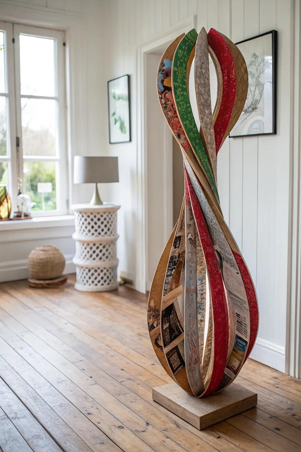 Celebrate unity and creativity with a recycled masterpiece inspired by Charles McGee. #ArtfulCrafting