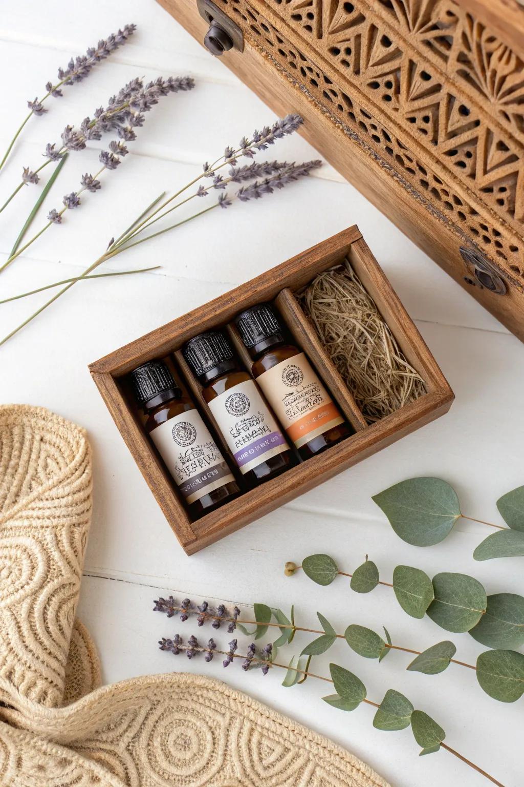 Elevate your senses with a handcrafted aromatherapy kit, perfect for relaxation and appreciation.