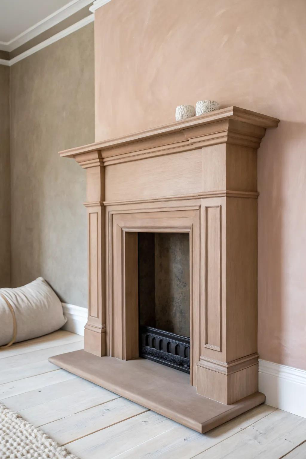 Tone-on-tone wall and surround—same color, different sheen for quiet depth and bold contrast.