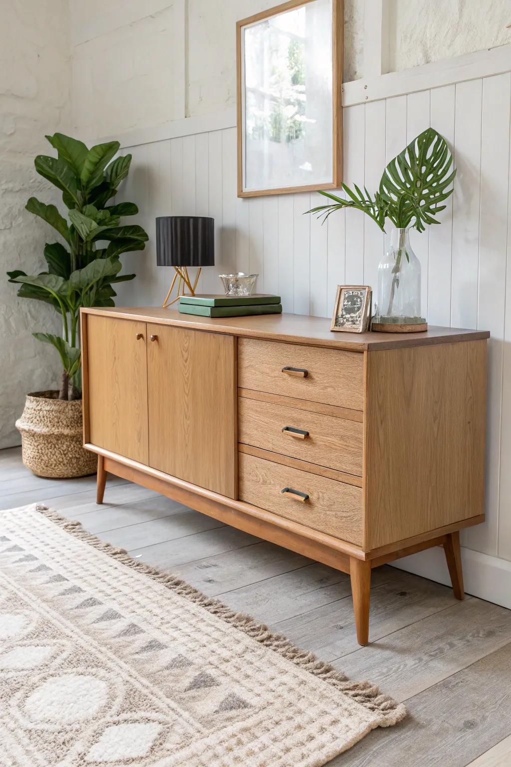 Split a thrifted china cabinet into a chic buffet—two custom pieces from one find.