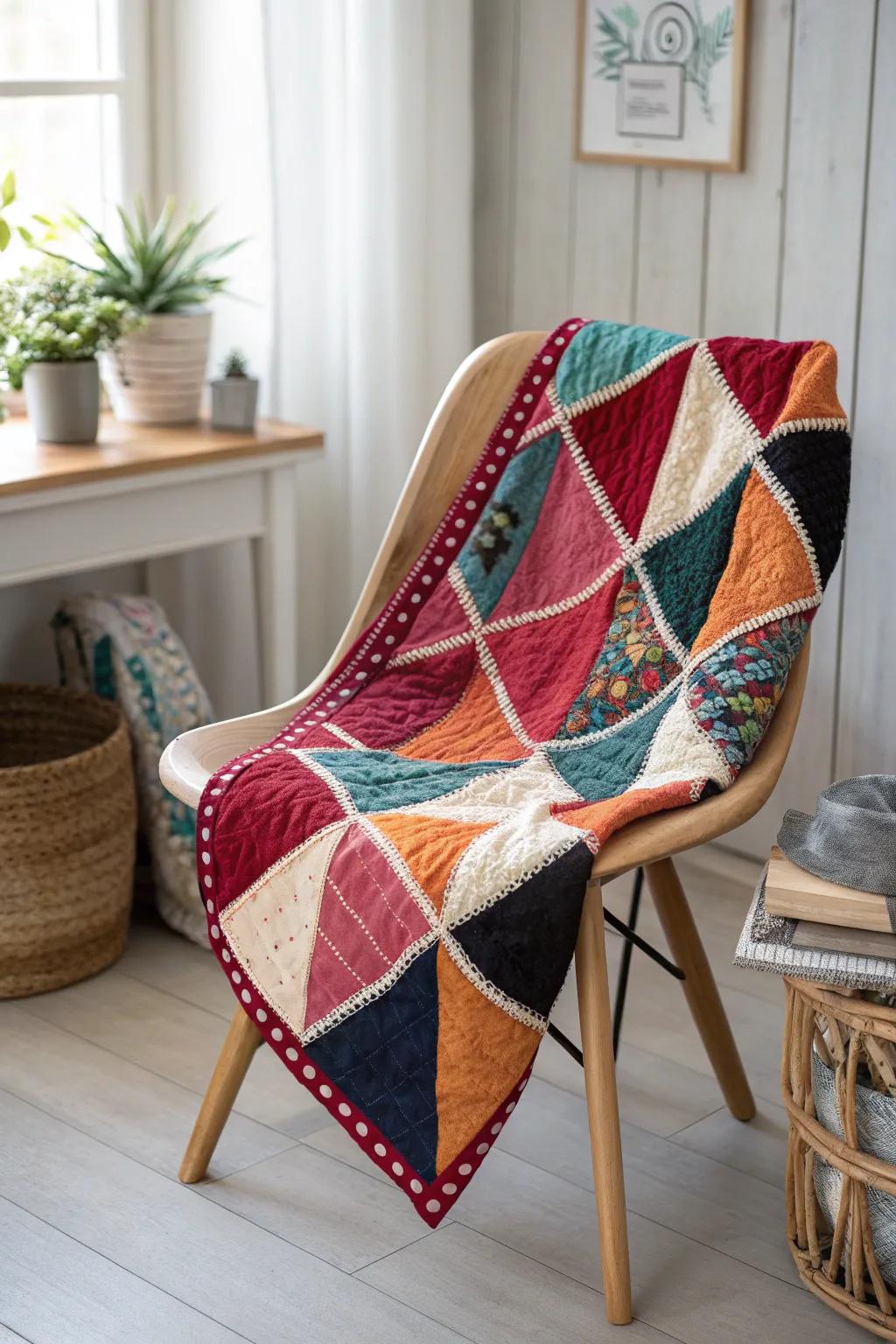 Wrap yourself in sweet memories with a quilt that tells your story, one cherished fabric at a time.