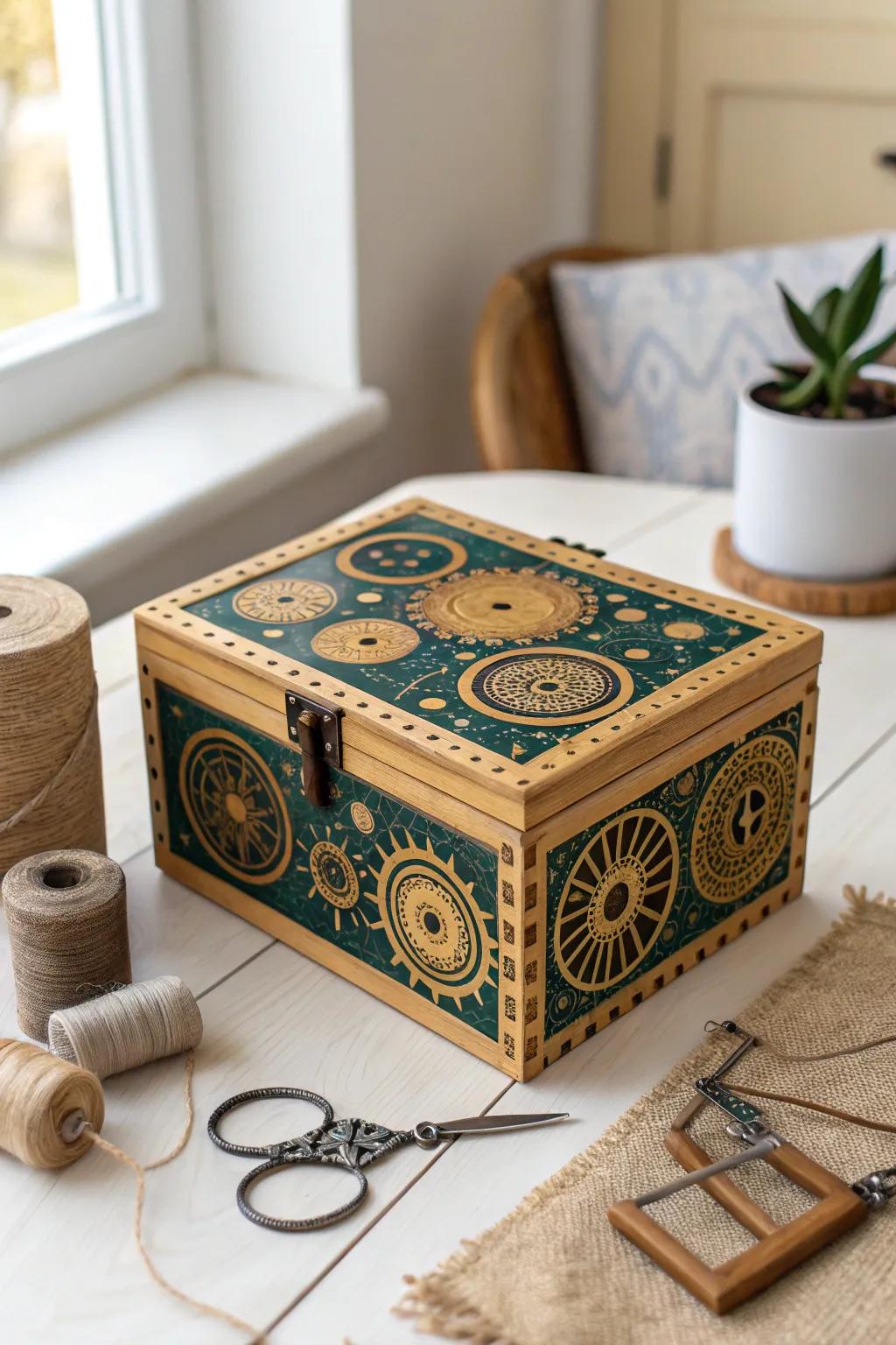 Craft memories together: A family-made time machine box that tells a story of love and creativity.