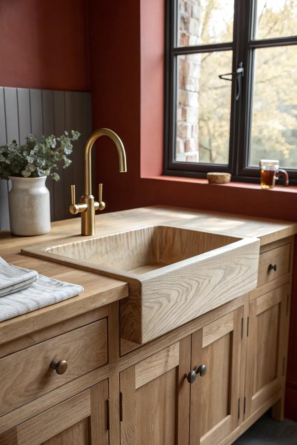 A counter-height prep sink makes pantry rinsing and cleanup faster—no more trips to the main sink.