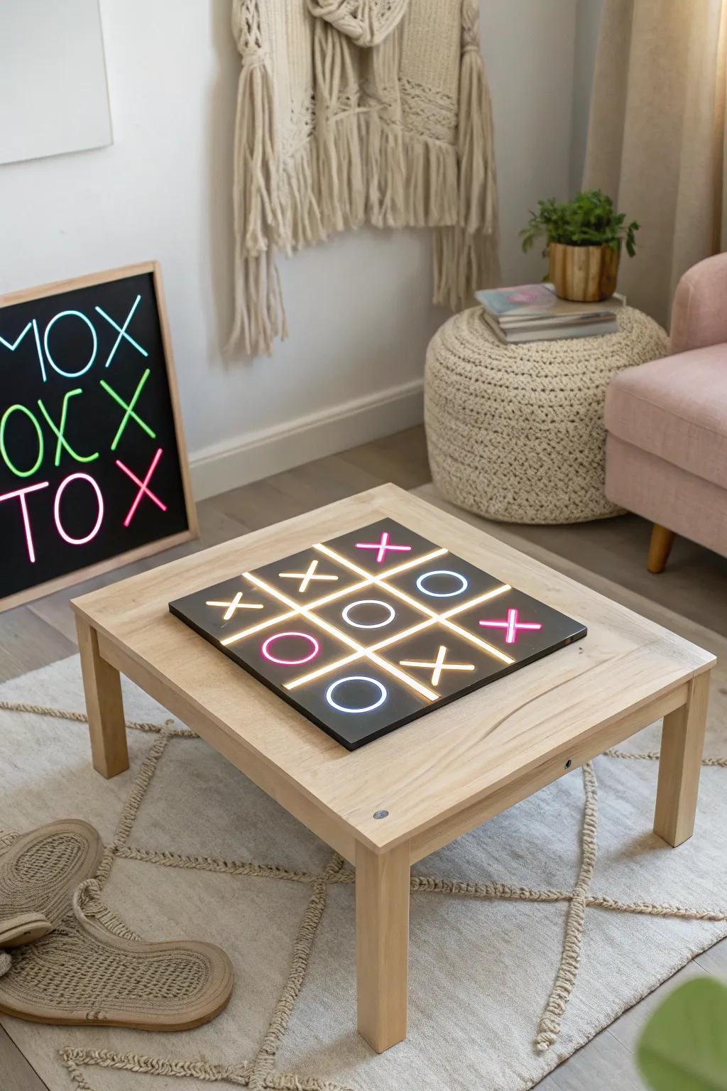 Illuminate your game nights with interactive UV art that blends minimalist elegance with playful creativity.