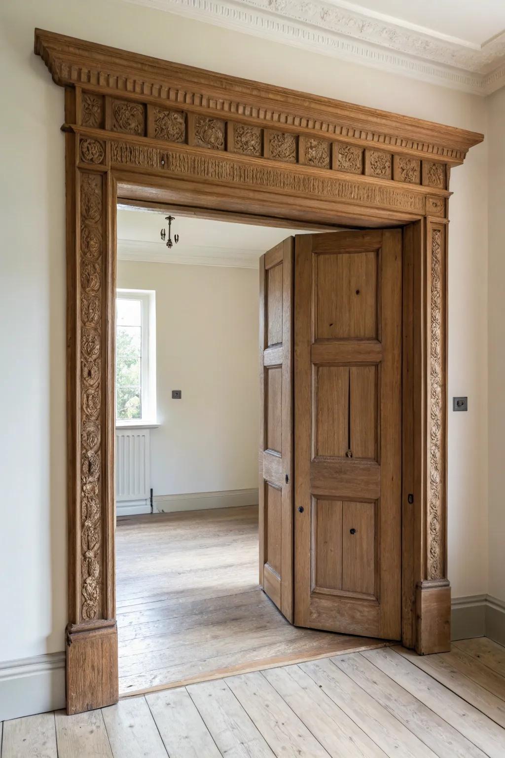 Widen the entry with a cased opening—brighter sightlines while keeping bungalow character.