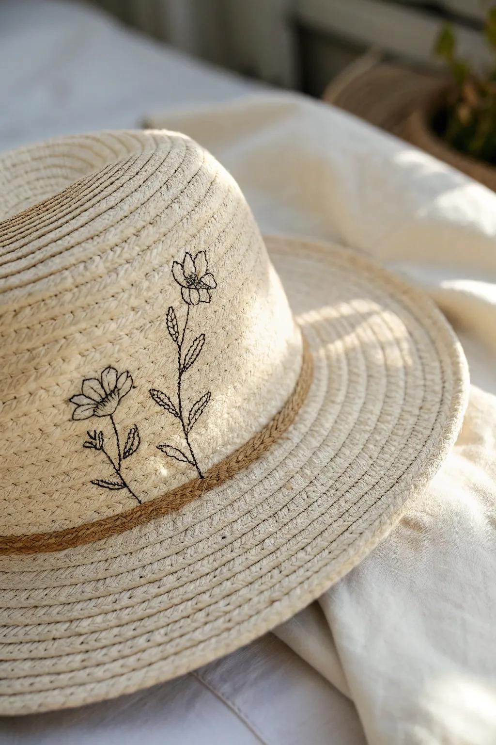 Elegance in Simplicity: Discover the art of minimalistic embroidery with a touch of Boho charm.