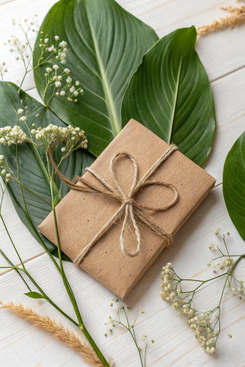 Wrap your gift card in nature's embrace with our Eco-Friendly Leaf Wrap!