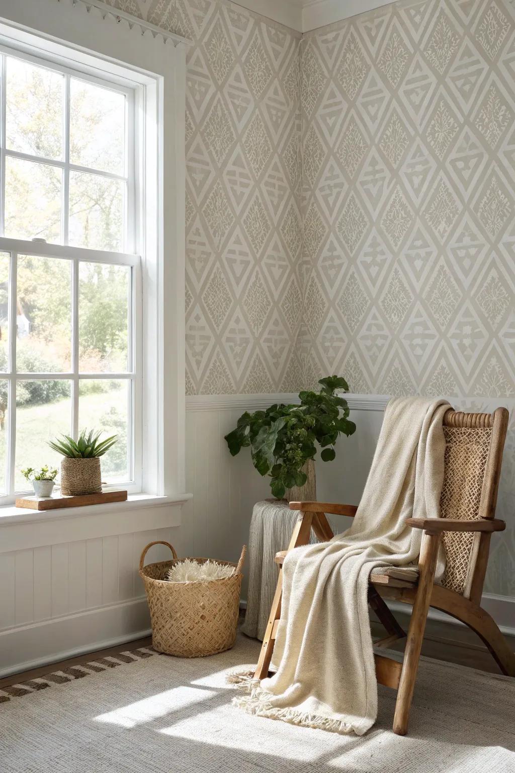 Transform your space effortlessly with chic temporary wallpaper, perfect for those who love frequent changes.