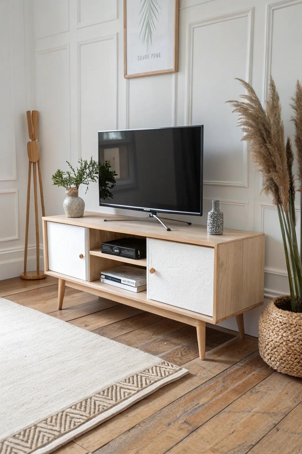 Crisp-edged plywood box TV stand—minimal, budget-friendly, and beautifully crafted.