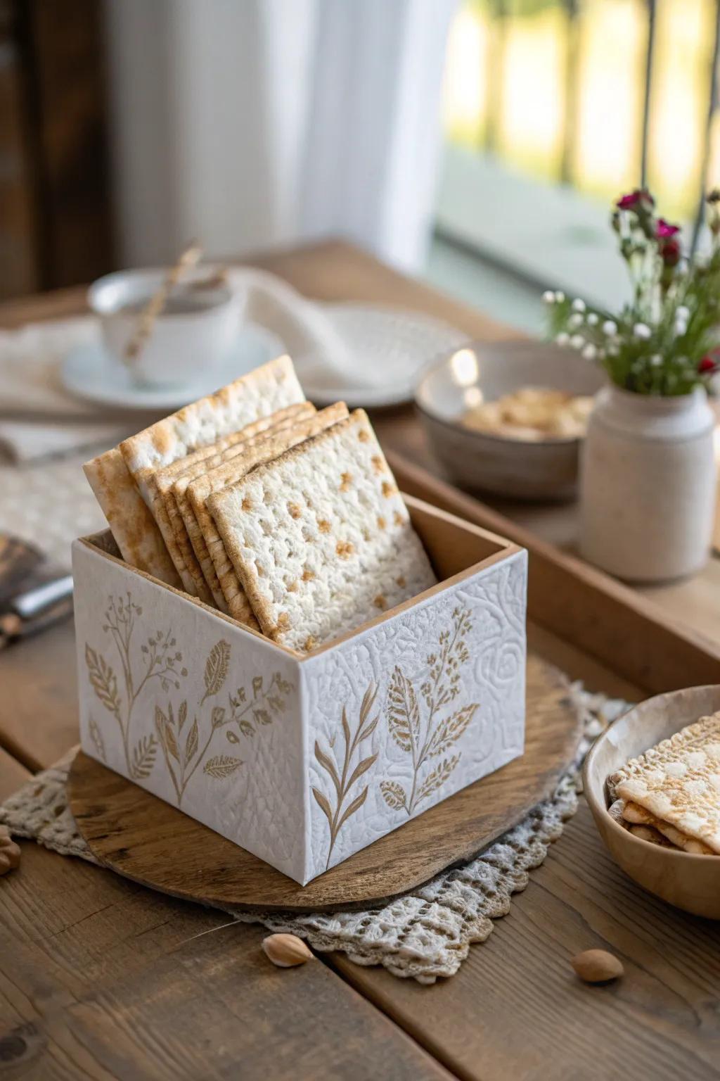 Elevate your Passover table with a chic, handcrafted matzah holder—where Scandinavian simplicity meets Boho charm.