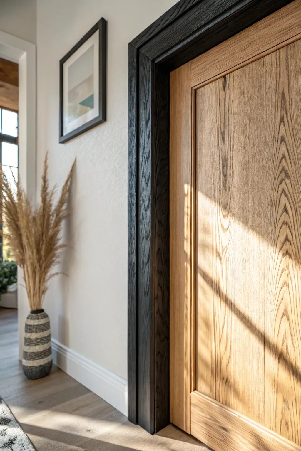 Charred shou sugi ban trim makes the grain pop—rustic texture with a modern, clean edge.