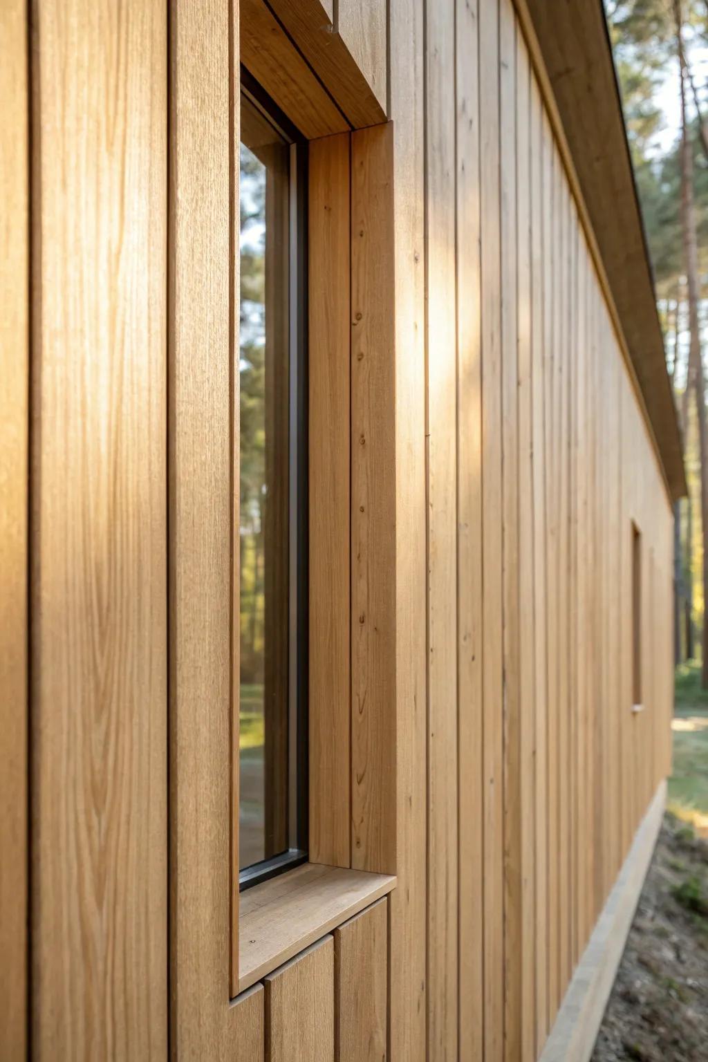 A slim window slot keeps the forest house airy, calm, and safe—craftsmanship you can feel.