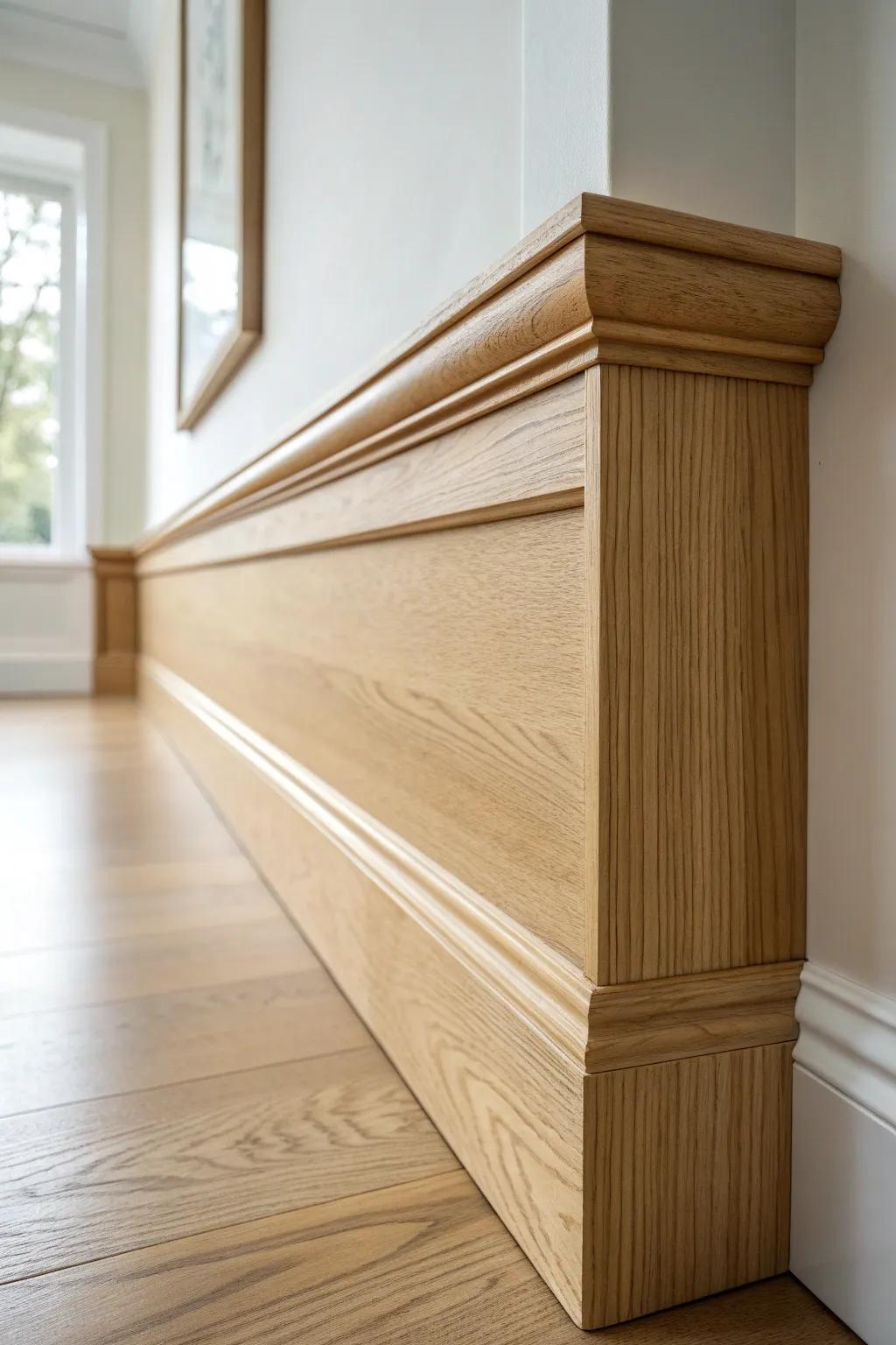 Corner-to-corner ribbon trim: clean lines, seamless wrap, and a stacked shadow detail.