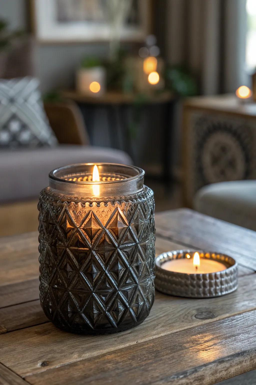 Elevate your space with a candle jar that doubles as timeless decor.