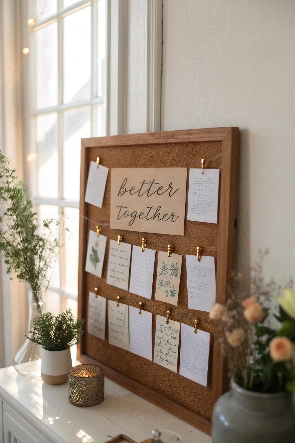 Heartfelt quotes beautifully displayed, capturing the essence of being 'better together'.