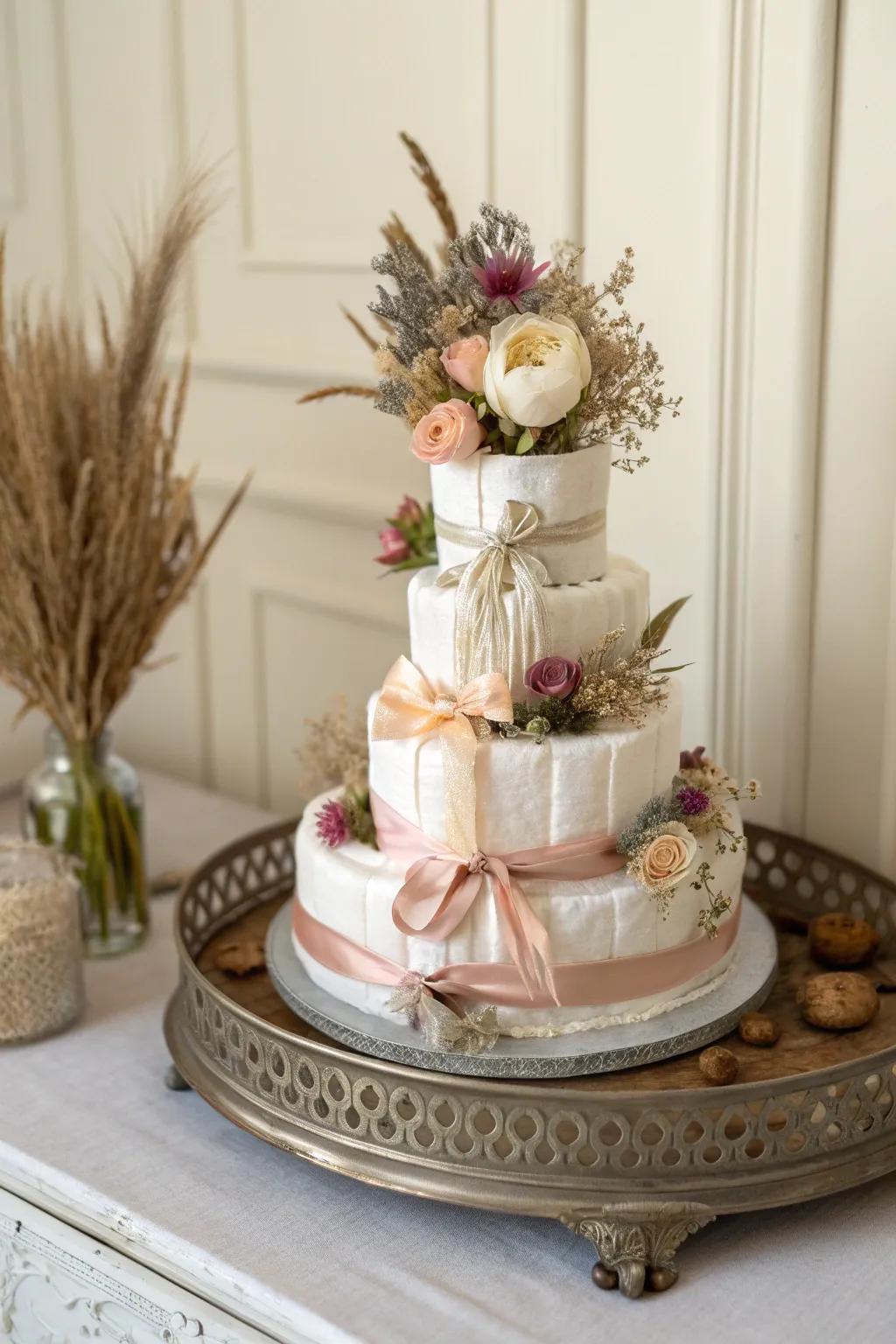 Transform your baby shower centerpiece with a touch of vintage elegance!