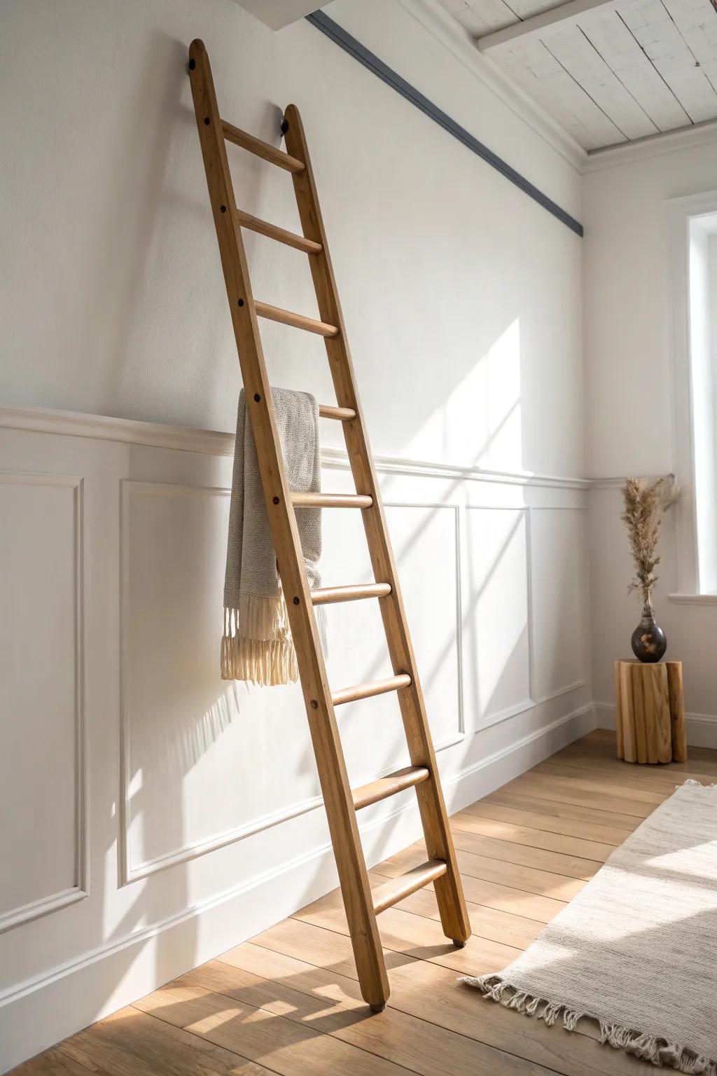 A soft paint band makes the ceiling drop feel higher—clean, calm, and beautifully seamless.