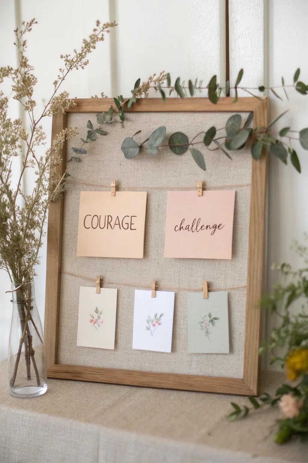 Embrace courage with weekly challenges. 🌿✨ #ScandinavianStyle #BohoMinimalism