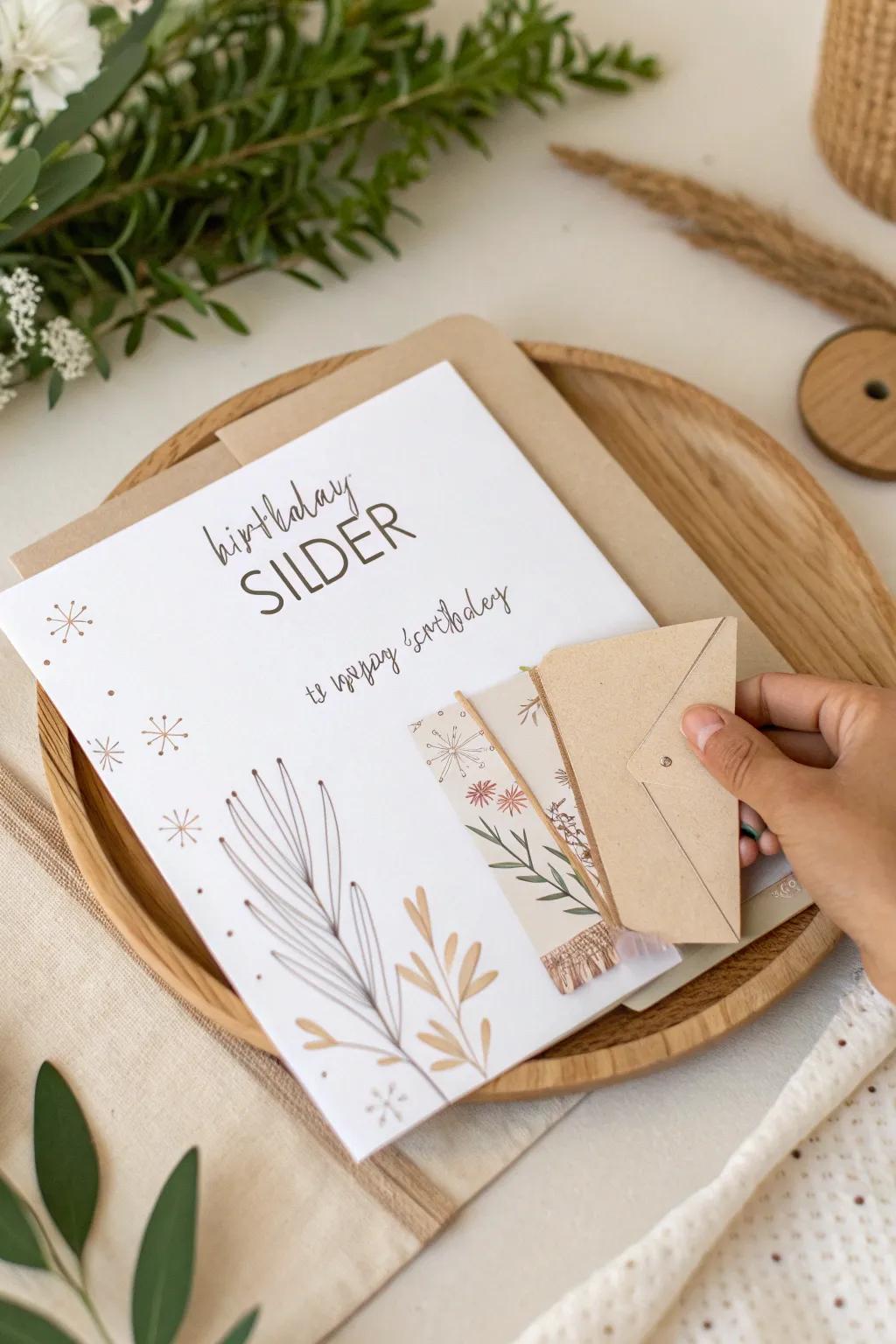 Bring a touch of magic to your birthday wishes with an interactive slider card!